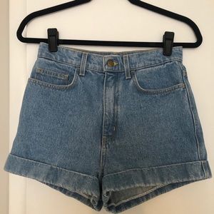 American Apparel Jean Shorts